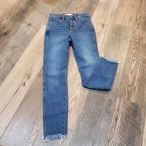 Madewell 10” high rise skinny jeans